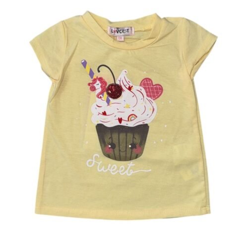Blusa Love Cat Amarilla