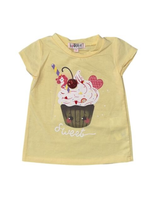 Blusa Love Cat Amarilla