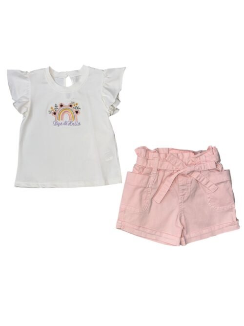 Set Pamodiz Blanco con Rosa