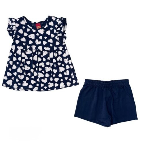 Set Kyly Azul Corazones