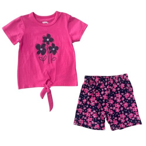 Set Flor Negra Kotton Kandy