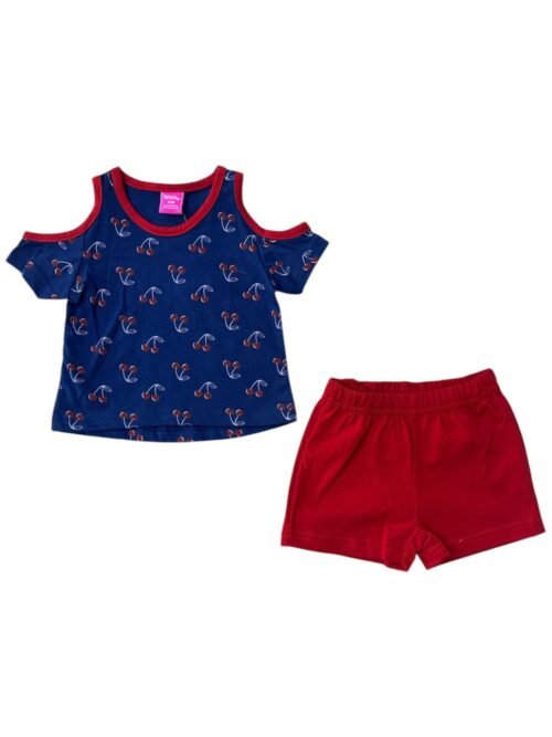 Set Azul Cerezas Kotton Kandy