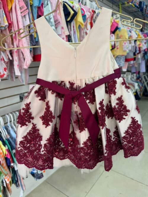 Vestido de Gala Blanco Vino