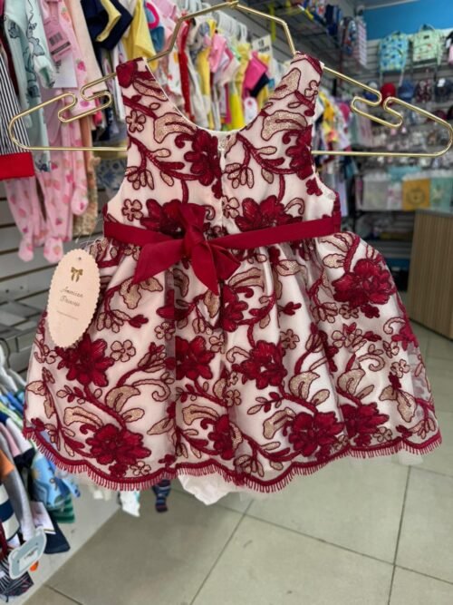 Vestido de Gala Rojo Dorado