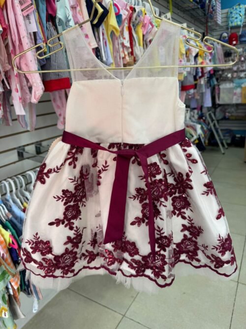 Vestido de Gala Blanco Vino