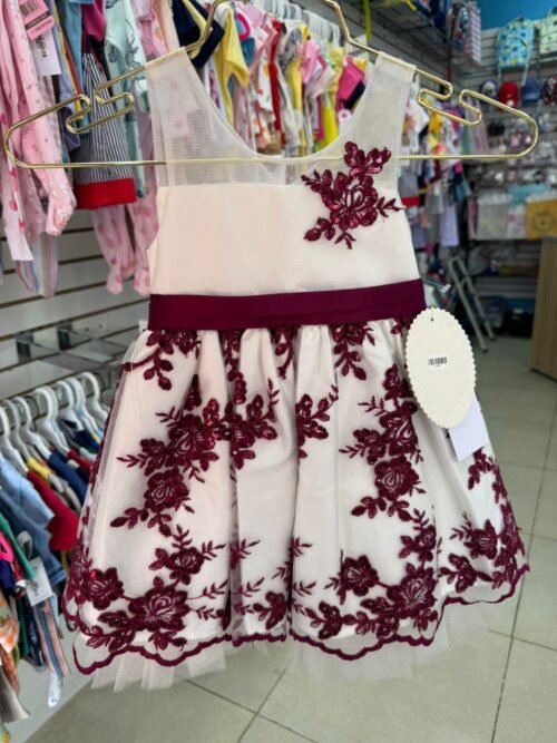 Vestido de Gala Blanco Vino