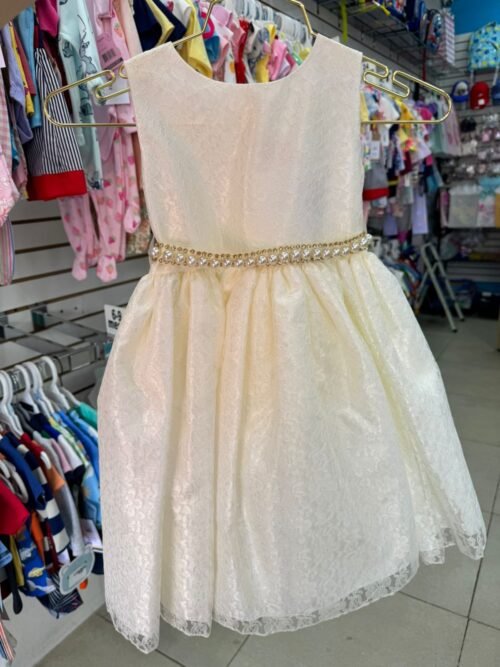 Vestido de Gala Blanco Hueso