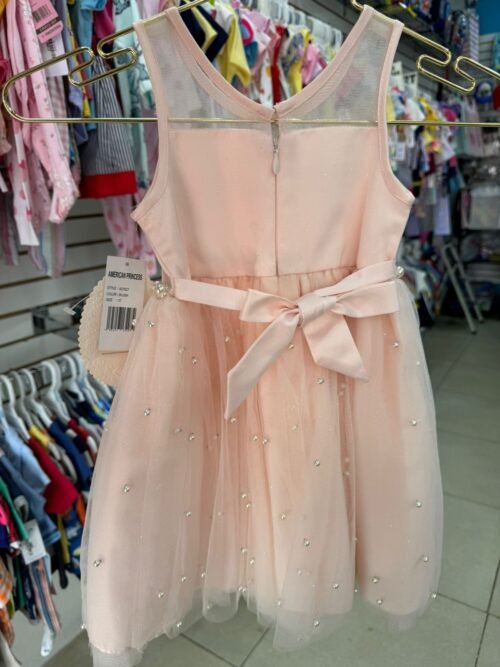Vestido de Gala Rosa Perlas