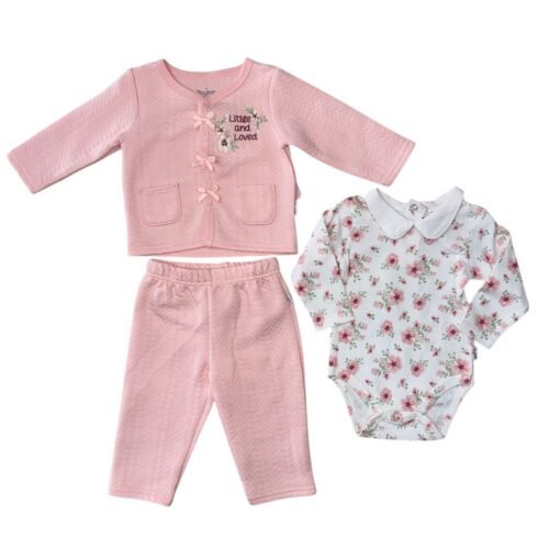 Set 3 piezas Tinytots Rosa