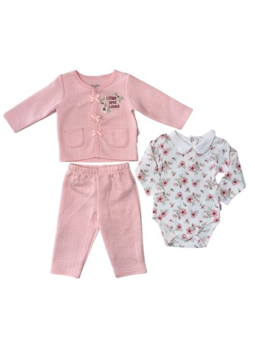 Set 3 piezas Tinytots Rosa