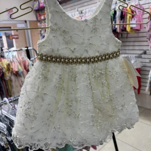 Vestido de Gala Beige Dorado