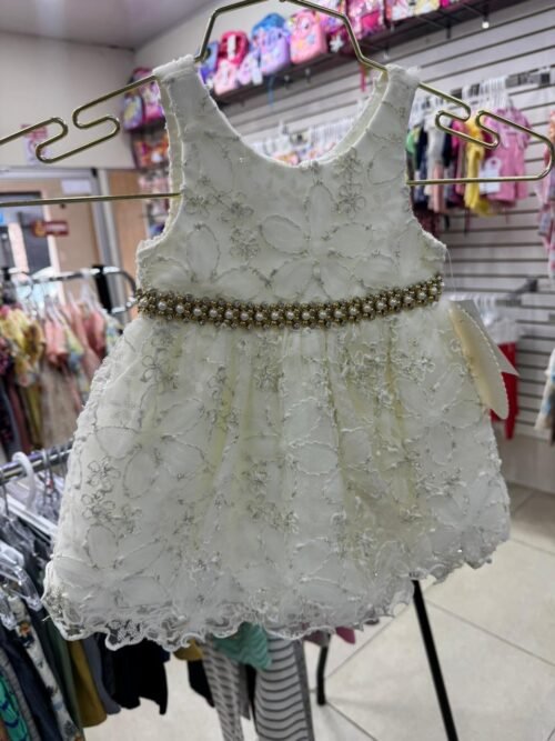 Vestido de Gala Beige Dorado