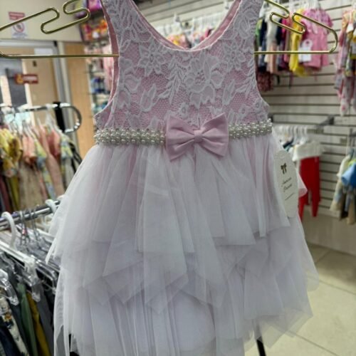 Vestido de Gala Rosa Blanco