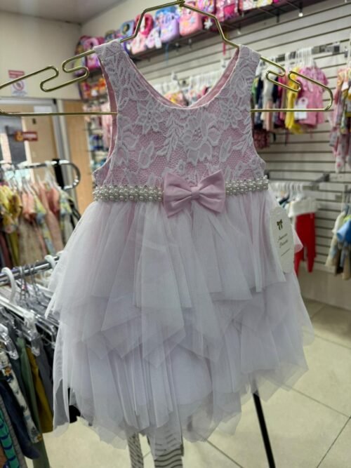 Vestido de Gala Rosa Blanco