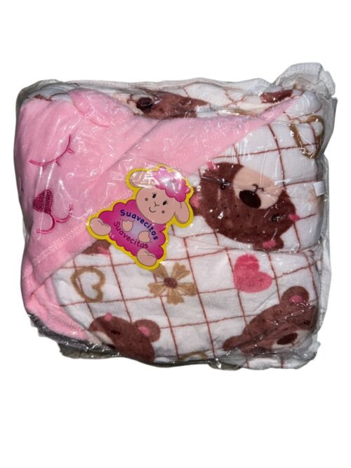 Cobija Ositos Rosa