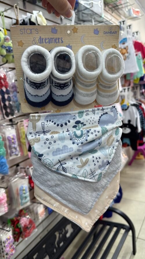 Set Baberos Medias Starts Dreamers