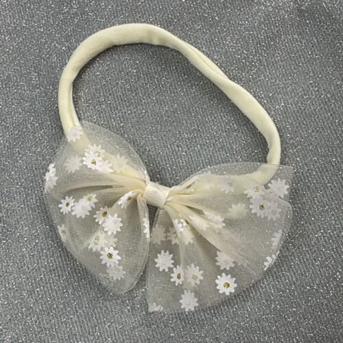Vincha Blanca Flores