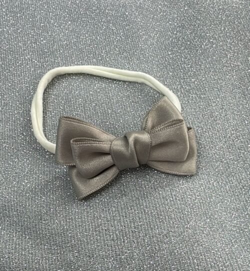 Vincha Gris Blanco