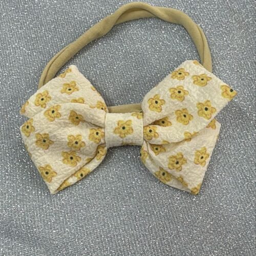 Vincha Beige Flores