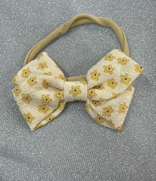 Vincha Beige Flores