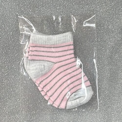 Medias Rosa Gris Rayas