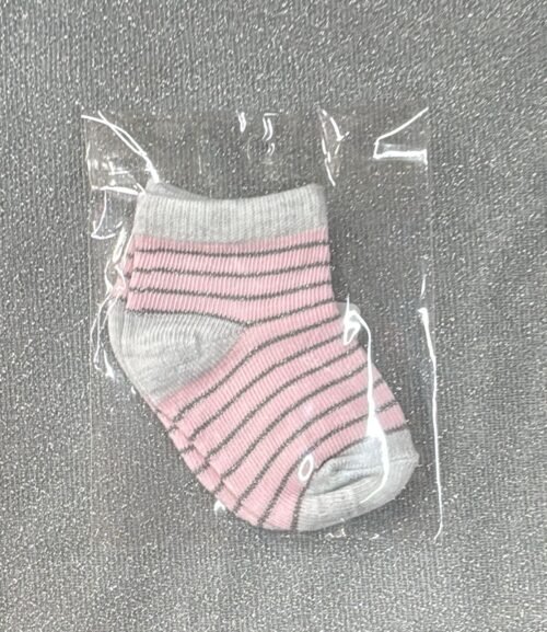 Medias Rosa Gris Rayas