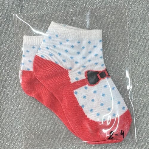 Medias Blanco Rojo 2T-4T