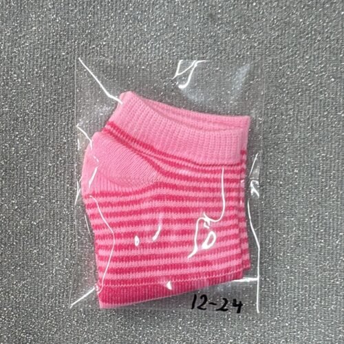Medias Rosa Fucsia Rayas 12-24 meses