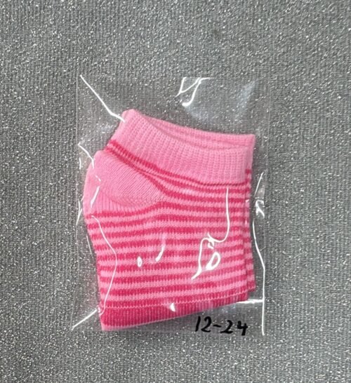 Medias Rosa Fucsia Rayas 12-24 meses