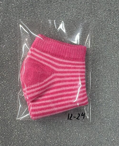 Medias Fucsia Rayas 12-24 meses