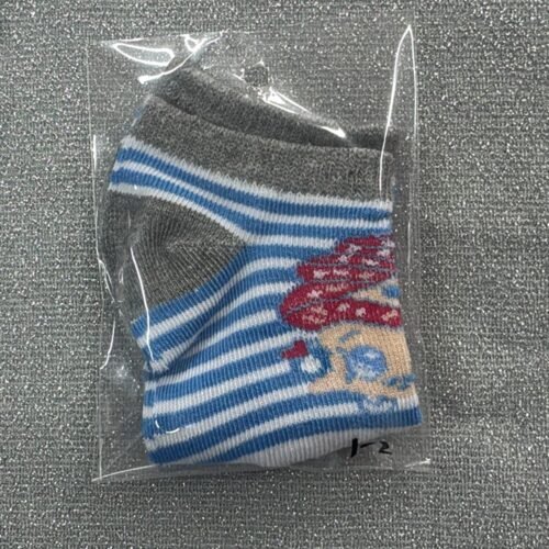 Medias Gris Celeste Rayas 1T-2T