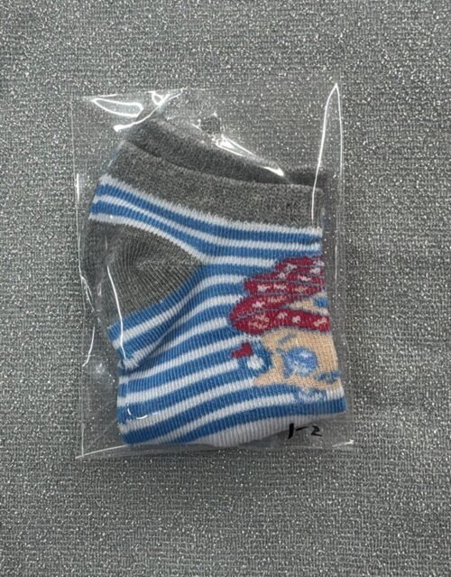 Medias Gris Celeste Rayas 1T-2T