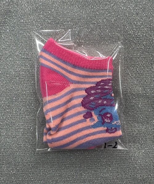 Medias Fucsia Rosa Rayas 1T-2T
