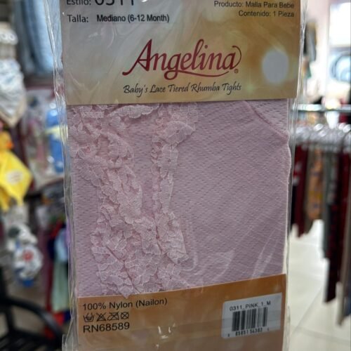 Panties Encaje Rosa Pastel Talla 6-12 meses