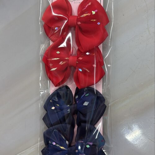 Paq 4 Lazos Rojo Azul