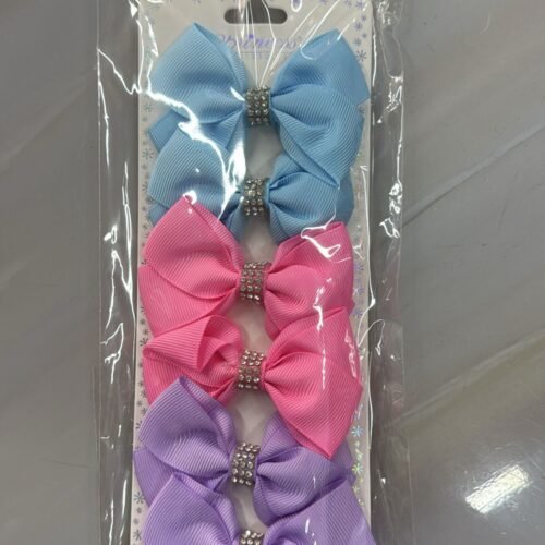 Paq 6 Lazos Celeste Rosa Lila