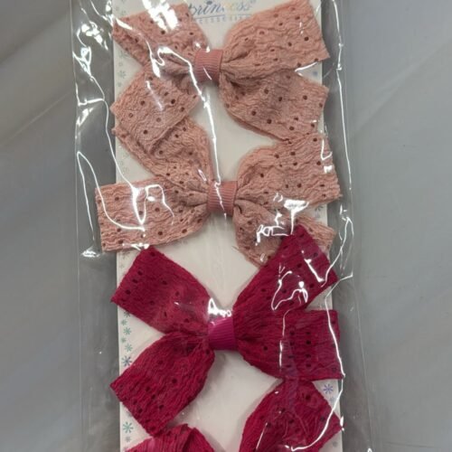 Paq 4 Lazos Durazno Fucsia