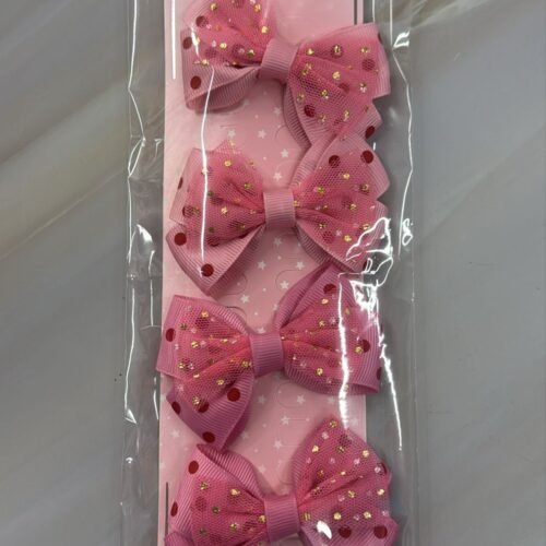 Paq 4 Lazos Rosa Puntos