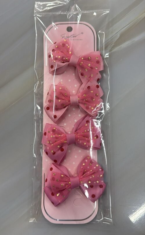 Paq 4 Lazos Rosa Puntos