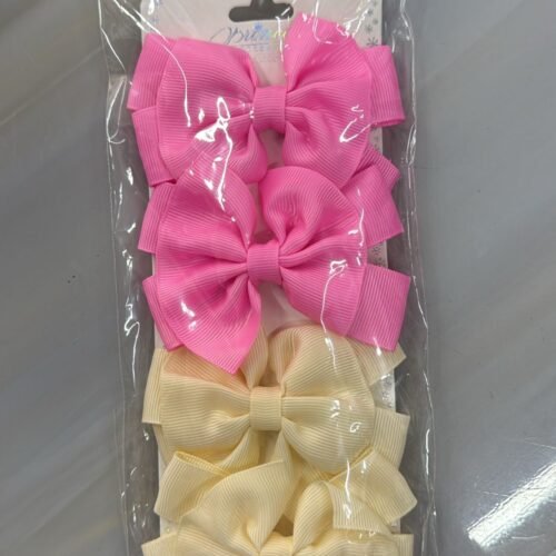 Paq 4 Lazos Rosa Crema