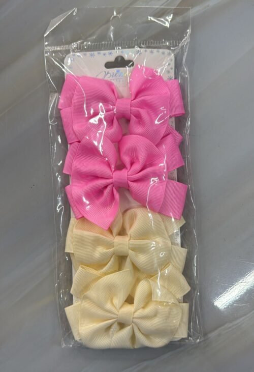 Paq 4 Lazos Rosa Crema