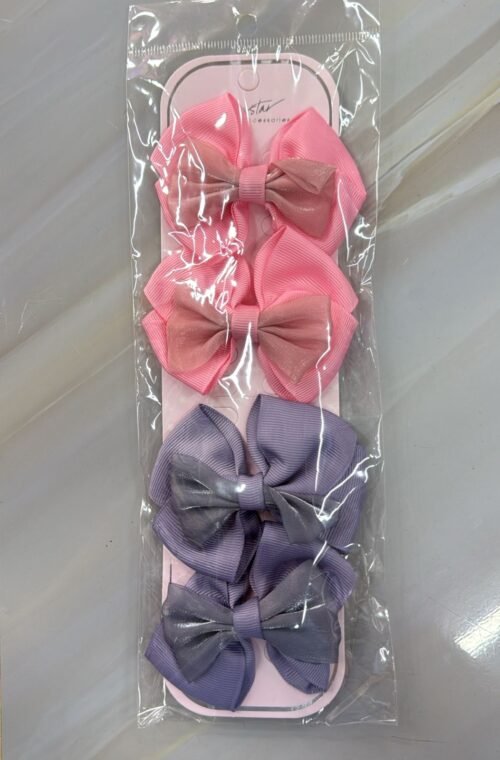 Paq 4 Lazos Rosa Morado