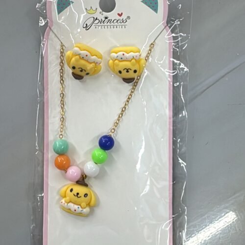 Set Collar Aretes Amarillo