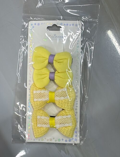 Paq 4 Prensas Lazos Amarillo